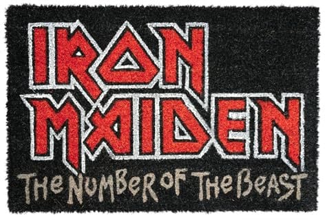 Grupo Erik Kokosmatte Fußmatte Iron Maiden - Schmutzfangmatte 40x60 cm - Fussmatte Lustig - Türmatte Innen Iron Maiden Merch
