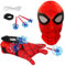 TKGEOUE Spiderm Launcher Handschuh Handgelenk Spielzeug Set Hero Handschuhe Spielzeug Held Launcher für Cosplay Handschuh Lustiges Lernspielzeug mit Kinder Maske Geschenk