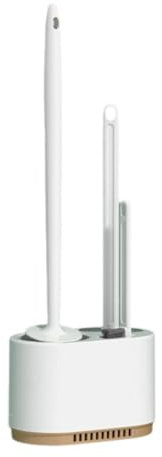 Toilet Brush and Plunger Set,3 in 1 Toilet Plunger and Brush Set,Toilet Bowl Brush Cleaning,Bat Plunger For Bathroom Set and