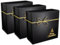 3er Pack Geschenkbox WEIHNACHTEN schwarz Christmas-Edition/Geschenkkarton mit magnetischem Deckel und Schleife, Geschenkverpackung Box mit Band und Weihnachtsmotiv