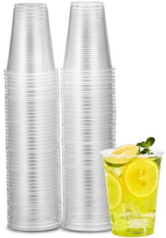 BH | Clear 7Oz Plastic Cups | 7 Oz/180ml | 100 Pack | Perfect for Water Coolers, Drinking Events, Travel, Offices, Home, Parties, Events, Beverages, Picnic and Everyday Use - by Best House