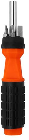 wivixi 6-In-1 Multi-Bit Screwdriver Set 17cm Length Screwdriver and Bits Magnentized Shaft For Securing Bit
