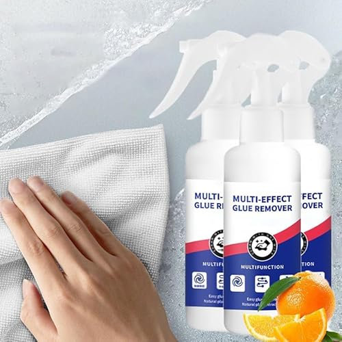 Sticky Stuff Remover, Adhesive Remover Original Spray Gel - Adhesive Remover, Sticker Remover & Glue Remover Solvent, Super Glue Remover For Cleaning & Removing Glue, Label, Tape (3)
