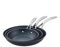 ProCook Frying Pan Set - 3 Piece, Professional Blue Carbon Steel Pans 20/24/28cm - Cooltouch Handle, Induction Compatible Cookware
