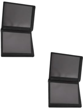 HOMSFOU 2 Pièces Organisateur de Cartes Cuir Porte Cartes de Crédit pour Voyage et Usage