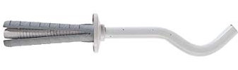 Fischer TF/125 B Staffe per Radiatore in ghisa, per Fissaggio di Termosifoni, 2 pezzi, Lunghezza 125 mm
