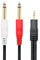 Baolongking 6.3 mm Mono cavo jack 3,5 mm stereo, cavo audio jack, maschio a maschio con alloggiamento in lega di zinco (1.5m)