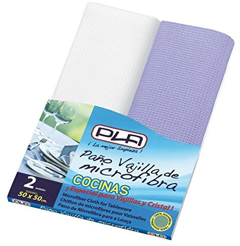 PLA Paño Vajilla Microfibra, Set de 2 Unidades