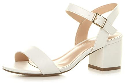 AJVANI low mid block heel ankle strap party casual strappy sandals size 7 40