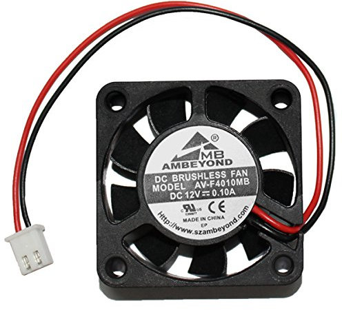 40 x 40 x 10mm 4010 DC 12V 0.1A Brushless Cooling Fan 2pin UL CE