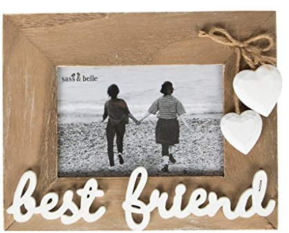 Sass & Belle Ashley Farmhouse Cadre photo sur pied Best Friend