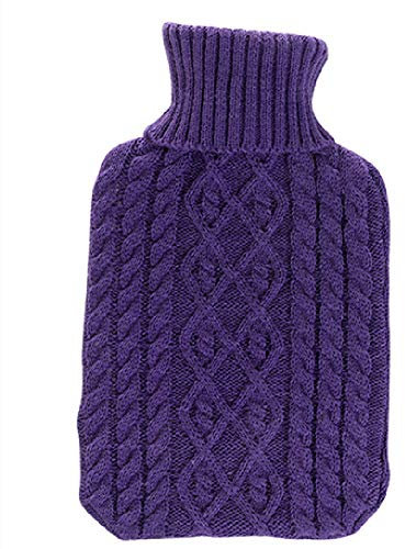 bouillotte pour Enfant Bouteille d'eau Chaude en Caoutchouc Motif rempli d'eau Sac d'eau Chaude Emballage tricoté bouillotte Ours 350ML