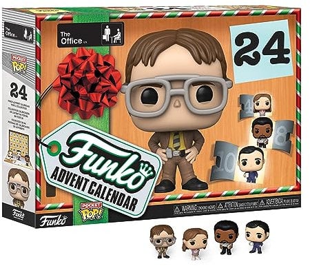 Funko Advent Calendar: The Office - Michael Scott - 24 Tage der Überraschung - Vinyl-Minifigur Zum Sammelns - Mystery Box - Geschenkidee - Feiertage zu Weihnachten Für Mädchen, Jungen