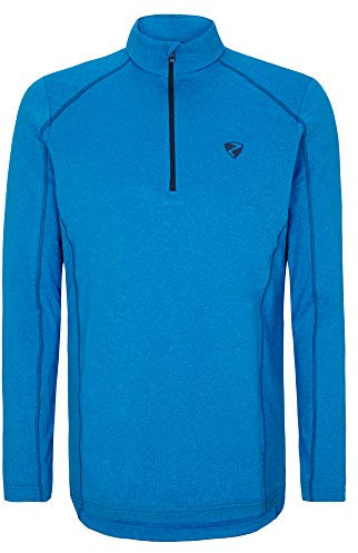 Ziener Herren JOCHEL Skipullover, Skirolli, Funktions-Shirt | Langarm, Atmungsaktiv, Persian Blue.Melange, 50