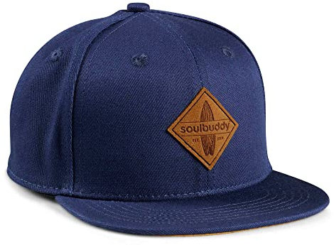 Soulbuddy Kinder Cap – Unisex Kinderkappe – Schirmmütze für Jungen & Mädchen – Trendiger Sonnenhut für Outdoor & Freizeit Dunkelblau – Größe S
