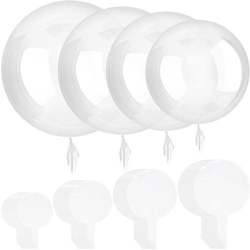 40 Pezzi Palloncino Bubble Bobo Trasparente per Decorazioni di Feste Compleanno Matrimonio Natale (10 Pollici, 18 Pollici, 20 Pollici, 24 Pollici)