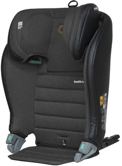 Casualplay Backfix i-size Silla de coche para niños de 3 a 12 años, de 100 a 150 cm, con isofix. Reduce el mareo. Deep grey.