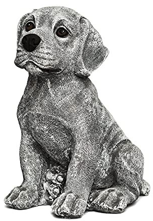 stoneandstyle Steinfigur Rottweiler Welpe frostfest wetterfest Steinguss