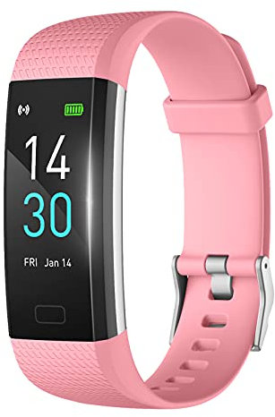 MicLee Damen Herren Smartwatch Fitness Armband Wasserdicht IP68 Farbbildschirm Fitness Uhr Fitness Tracker Aktivitätstracker Schrittzähler Sportuhr Anruf SMS Beachten für iOS Android Handy