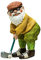 adfafw Gartenzwerg, Gartendeko Figuren, Gartenzwerge Lustig Für Außen, GNOME Beim Golfspielen, Kann Als Geschenk Oder Dekoration Verwendet Werden Astonishing