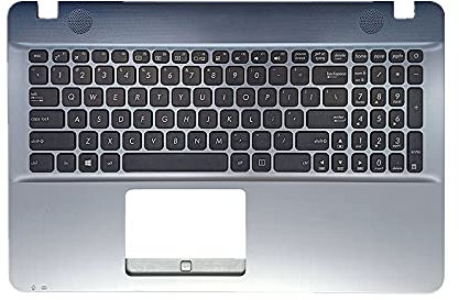 fqparts Replacement Carcasa Superior para computadora portátil C Shell & Teclado para For ASUS A541 A541SA A541SC A541UA A541UV Plata Edición en inglés de EE. UU. Diseño de tecla de Entrada pequeña