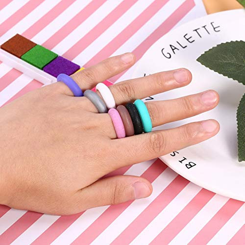 Shanrya Bague en silicone flexible pour entraînement en plein air, 5 tailles, pour homme et femme (5)
