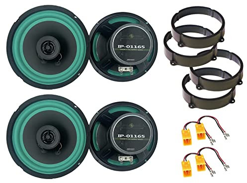 Kit 4 Casse IPNOSIS IP-01165 per Alfa 147/159 da 165mm con 2 Supporti Anteriori, 2 Posteriori e 4 Connettori