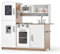 Kidoz Signature Kids Wooden Kitchen, Large Pretend Role Play Kitchen With Realistic Oven, Microwave and Sink With Taps, Kitchen Playset With Sounds And Lights For Kids (White Kitchen Only)