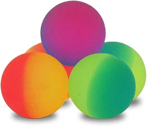 10x Flummi Frost 27 mm Springball Flummis Dopsball Gummiball Lachgesicht Gummiball Springball Katzenball STUWU