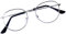 JoXiGo Lesebrille Damen Herren Silber +1.5 Metall Rahmen Nerdbrille Klar Linse + Brillenband