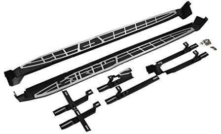 Voiture Jupes latérales 2 Pièces Barre Marchepied Latéral Gauche Droite Convient pour Nissan pour Rogue Sport pour Qashqai 2014-2020 Escalier Latéral Pédale Voiture Jupes latérales Marche