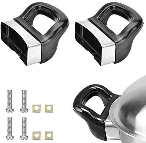 2 Pcs Pot Short Side Handles Replacement Pot Metal Handle Universal Pan Side Handle for Home Kitchen Cookware