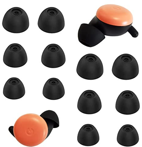 Luckvan Silicone Ear Tips for Google Pixel Buds 2/ Pixel Buds A Earbuds Tips Replacement for Google Buds Earbuds Tips Black