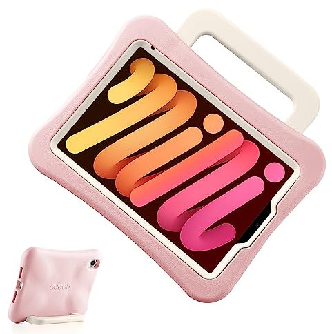 LeiJue Funda Infantil para iPad Mini 7 (A17 Pro) 2024/iPad Mini6 2021, Peso Ligero, Resistente, a Prueba de Golpes, a Prueba de caídas con asa/Soporte, Funda Apta para niños para iPad Mini de 7ª/6ª