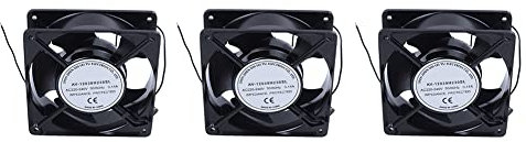 KACPLY 3X CA 220V-240V 0,14A Ventilateur de Refroidissement sans Brosse 120mm x 120mm x 38mm
