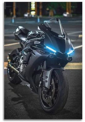 JLTC Sport Motorrad Poster YZF-R6 Superbike Cafe Racer Poster Dekorative Malerei Leinwand Wandposter und Kunstdruck Modern Familie Schlafzimmer Dekor Poster 30 x 45 cm
