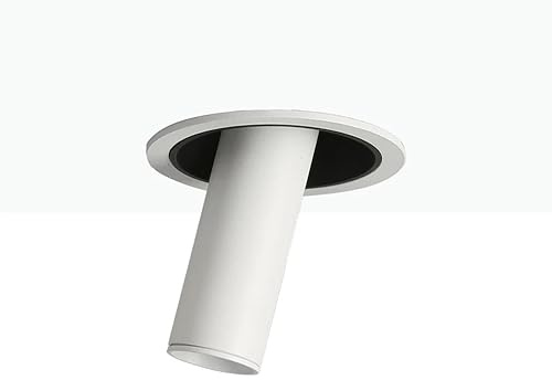 BARCELONA LED Einbau LED-Spot 7W 2800K mit Weiß Aluminiumgehäuse, LED Lampen Deckenbeleuchtung kleine Deckenleuchte, klassischer, moderner und luxuriöser Retro-Stil für Innenräume
