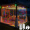 GCMacau Lichtervorhang, 6x3M 600 LEDs Lichterketten Vorhang Bunt Licht, Hängend Lichtervorhang mit Fernbedienung Timer, Lichterkette Batterie Innen Außen für Weihnachten Hochzeit Party Deko