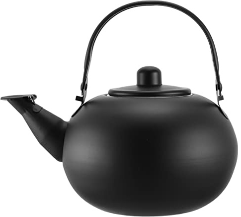 Ciieeo Teekessel Aus Edelstahl Für Herdplatte Und Induktion Tragbarer Wasserkocher Für Tee Kaffee Haferflocken Und Instantsuppe Für Haushalt Und Outdoor 7.48X6.30X5.12In