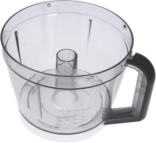 Conteneur, récipient avec poignée noire, compatible avec robot de cuisine BOSCH MULTITALENT 8 MC812...