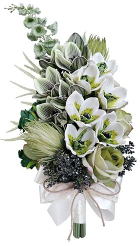 Künstlicher Wasserfall im Vintage-Stil, Blumenstrauß-Form