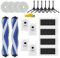 Laimaiou Kit de Accesorios de Recambio para ECOVACS DEEBOT X5 Omni Robot Aspirador 20 Paquetes 2 Cepillos Principales, 4 Filtros, 6 Cepillos Laterales, 4 Paños de Mopa, 4 Bolsas para el Polvo