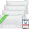 Gentle North Kopfkissen (50x75 cm groß) - 4er Set Kissen für Bett und als Dekokissen - Mit Reißverschluss für Füllung - Sofakissen - Zierkissen für Couch und Sofa - Ökotex - Waschbar bis 60° - Weiß