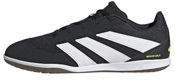 adidas Unisex Predator Club Indoor Sala Football Boots, core Black/FTWR White/Lucid Lemon, 12 UK