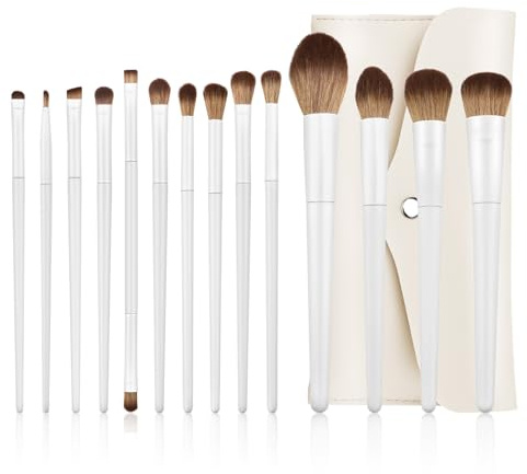 NEUTYPECHIC Ensemble de 14 Pinceaux de Maquillage pour Visage et Yeux, Poudre, Rouge à Paupières, Fond de Teint, Anti-Cernes