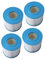 4 cartuchos de filtro de piscina AF25 PP, tela de fibra de poliéster, fuerte absorción de suciedad, diseño plegado, filtración de agua para piscinas, spa
