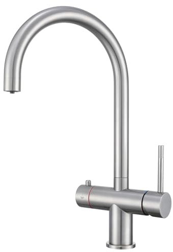 3 in 1 Boiling Water Tap Instant Hot Water Tap for Kitchen with Boiling Hot and Cold Water Outputs Stainless Steel Childlock Boiling Tap Only (Boiler and Filter Not Included)