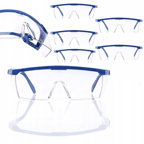 Rosfix Schutzbrille – Polycarbonat-Gläser | EN-166 zertifiziert, klassenbeständig, leicht | Arbeitsschutz, UV-Schutz, Komfort | Schutzbrillen für Beruf und Freizeit