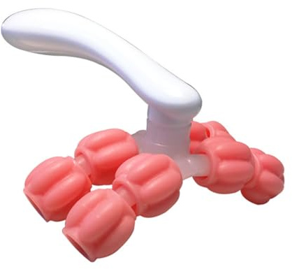 Veemoon Y-förmiges Massagegerät mit 8 Kugeln aus Kunststoff Ergonomisches Design Multifunktionale Massagerolle zur Muskelentspannung für Beine und Nacken Beim Fitness