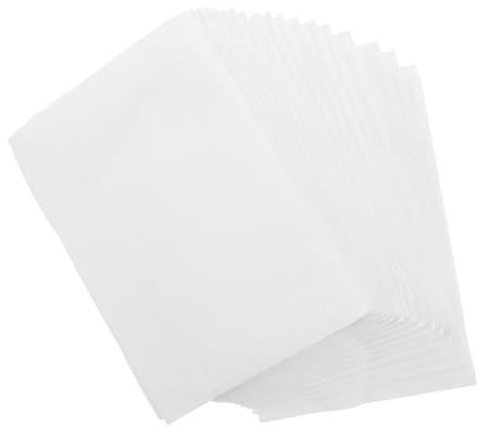 SOESFOUFU 20 Pcs Disposable Nail Desk Mats Composite Film Tattoo Table Covers for Manicure Clean Workspace White Protective Pads